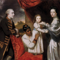 George Clive y su familia con una criada india, Sir Joshua Reynolds, 1765